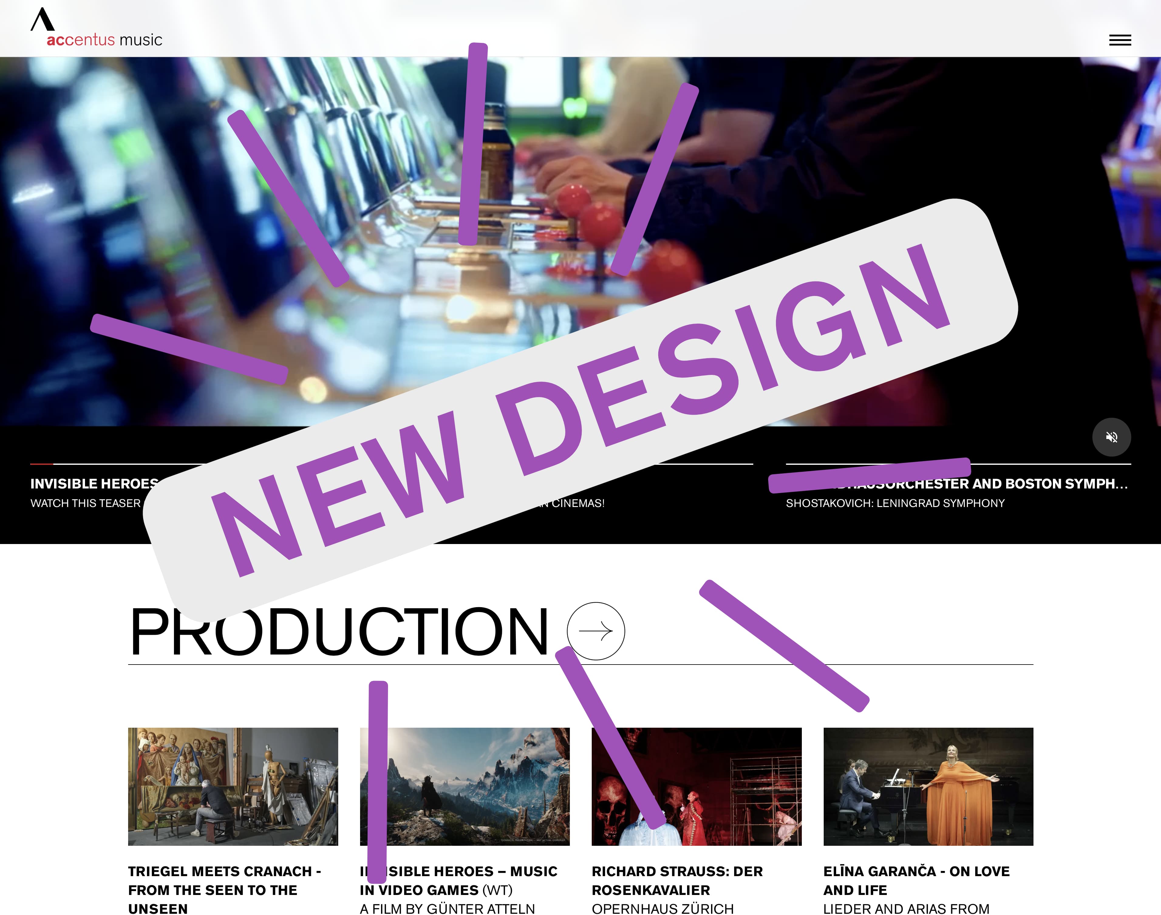2026 Redesign of the Accentus Music Website