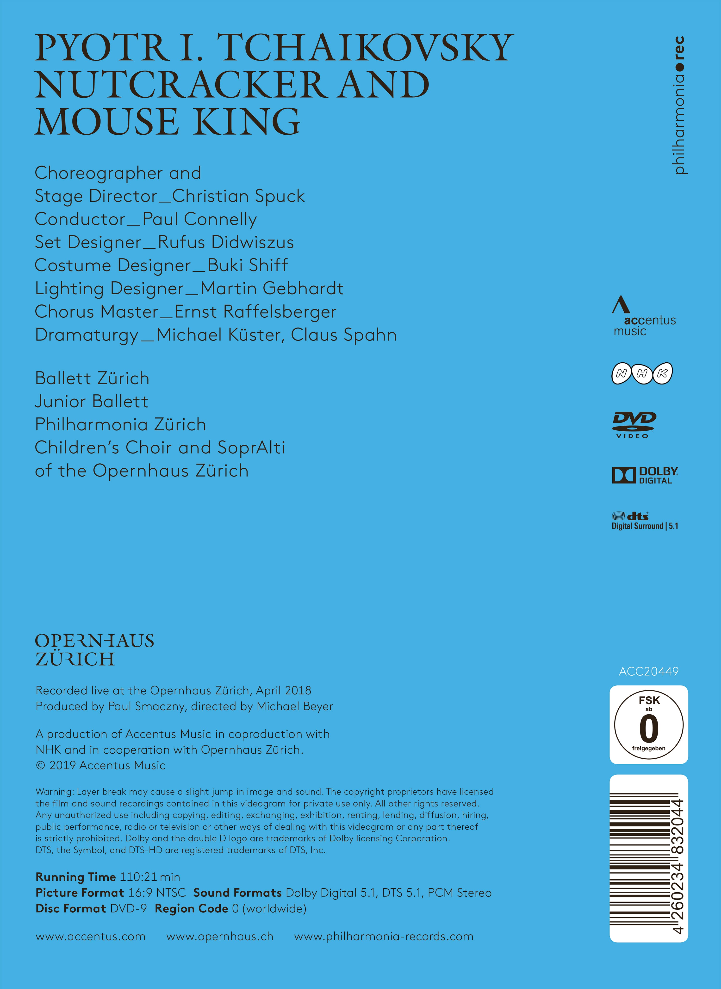 Nutcracker and Mouse King - A ballet by Christian Spuck - Back Cover
