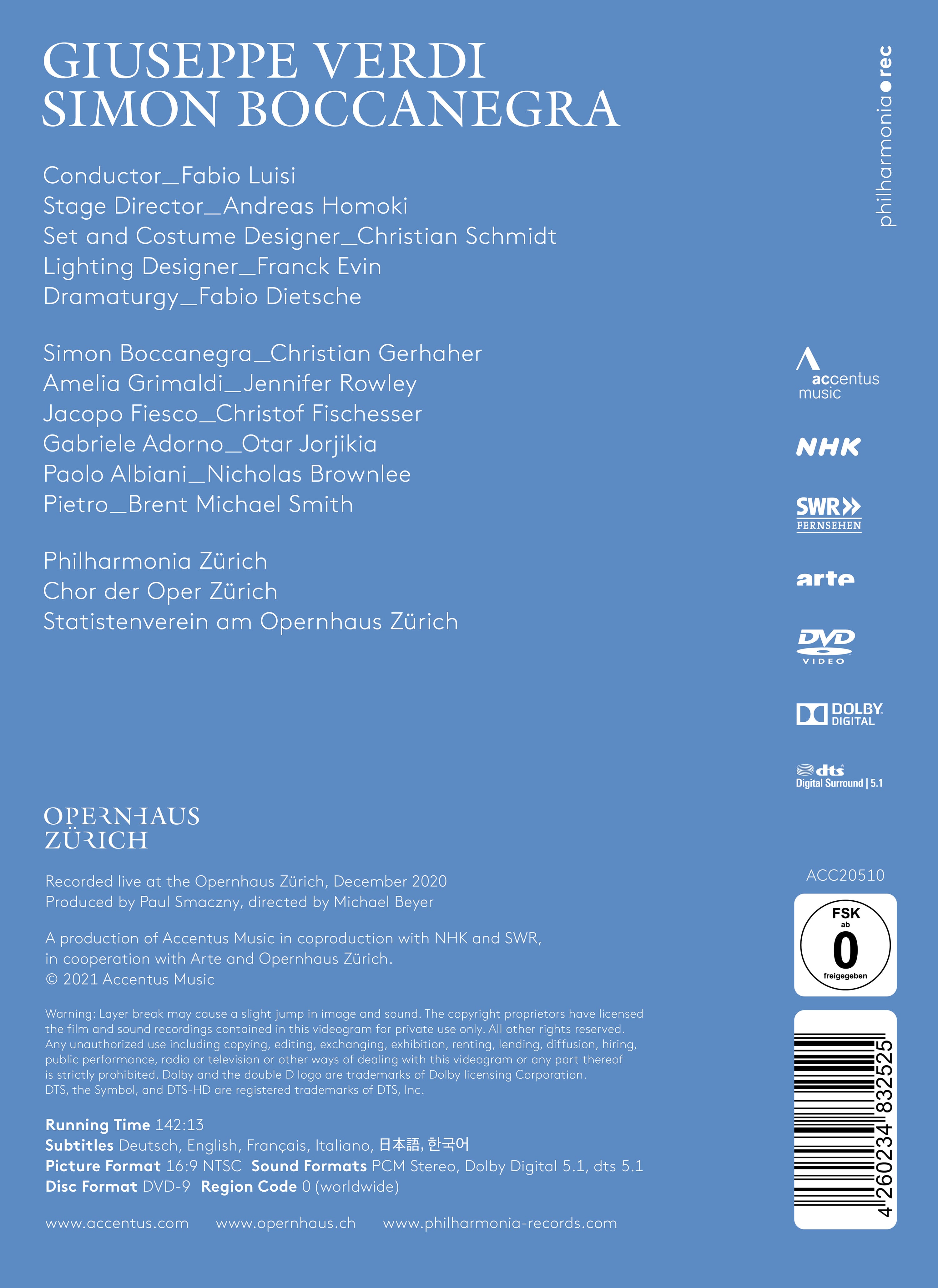 Giuseppe Verdi: Simon Boccanegra - Back Cover