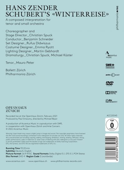 Winterreise - A ballet by Christian Spuck - Back Cover
