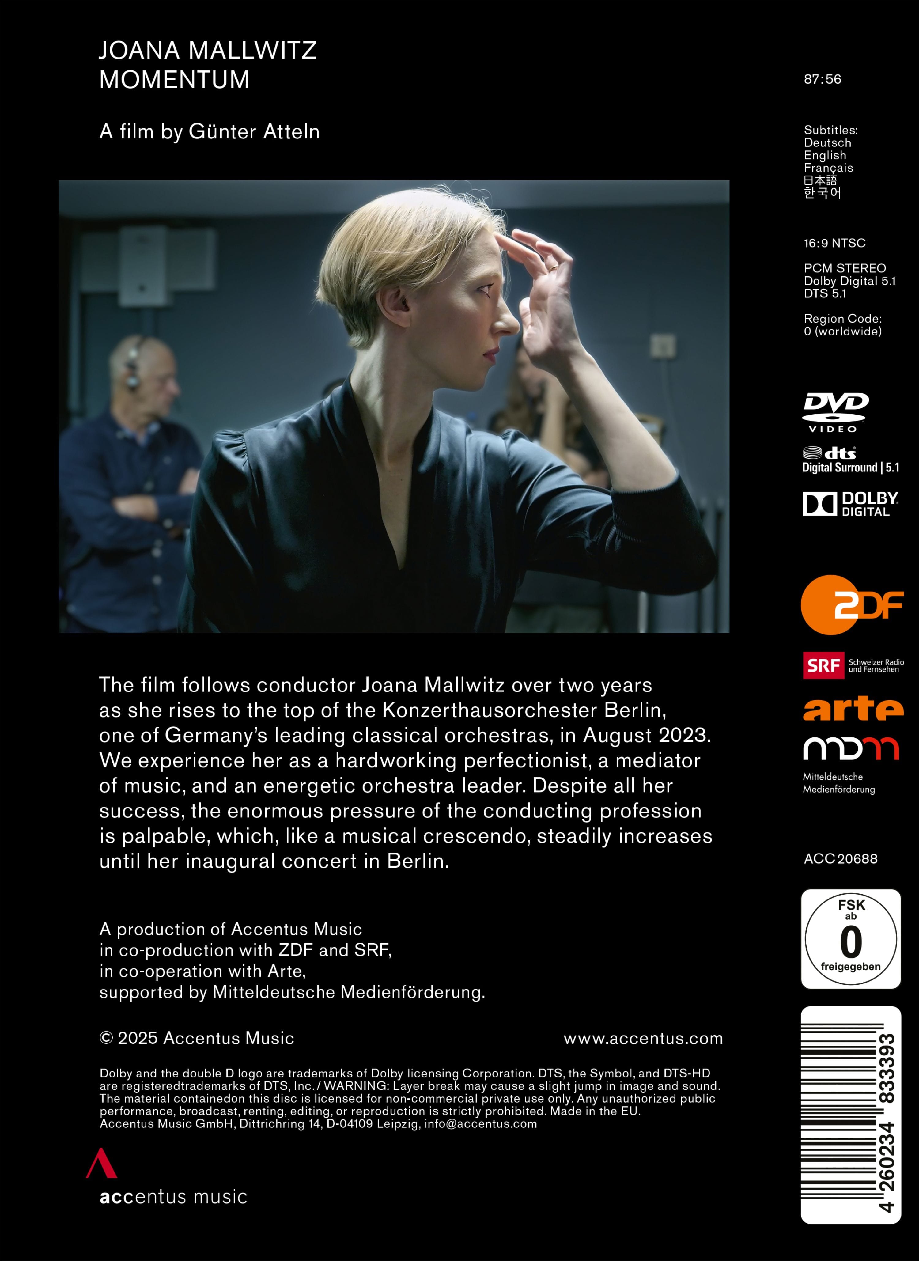 Joana Mallwitz - Momentum - Back Cover