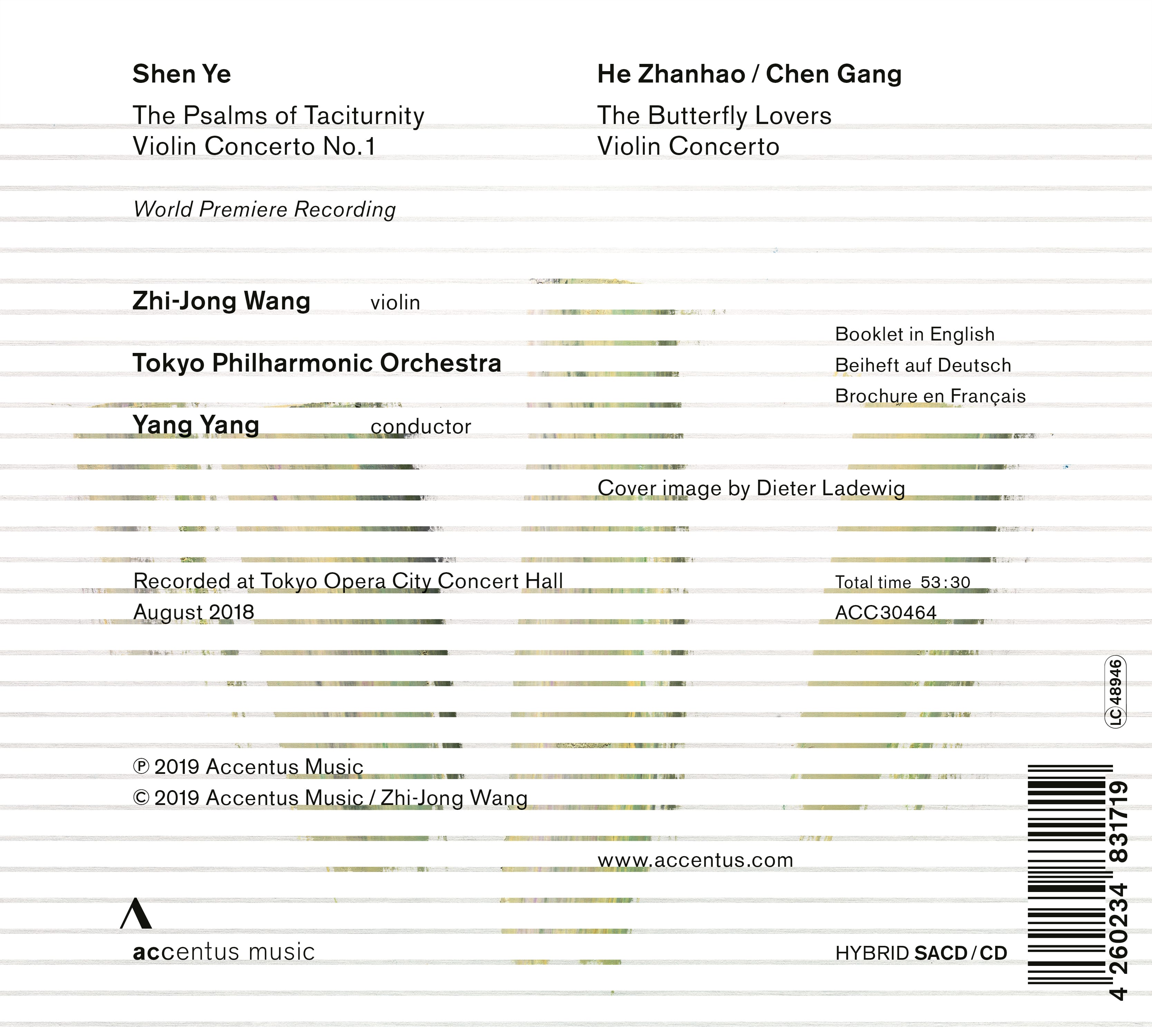 The Psalms of Taciturnity | The Butterfly Lovers - Back Cover