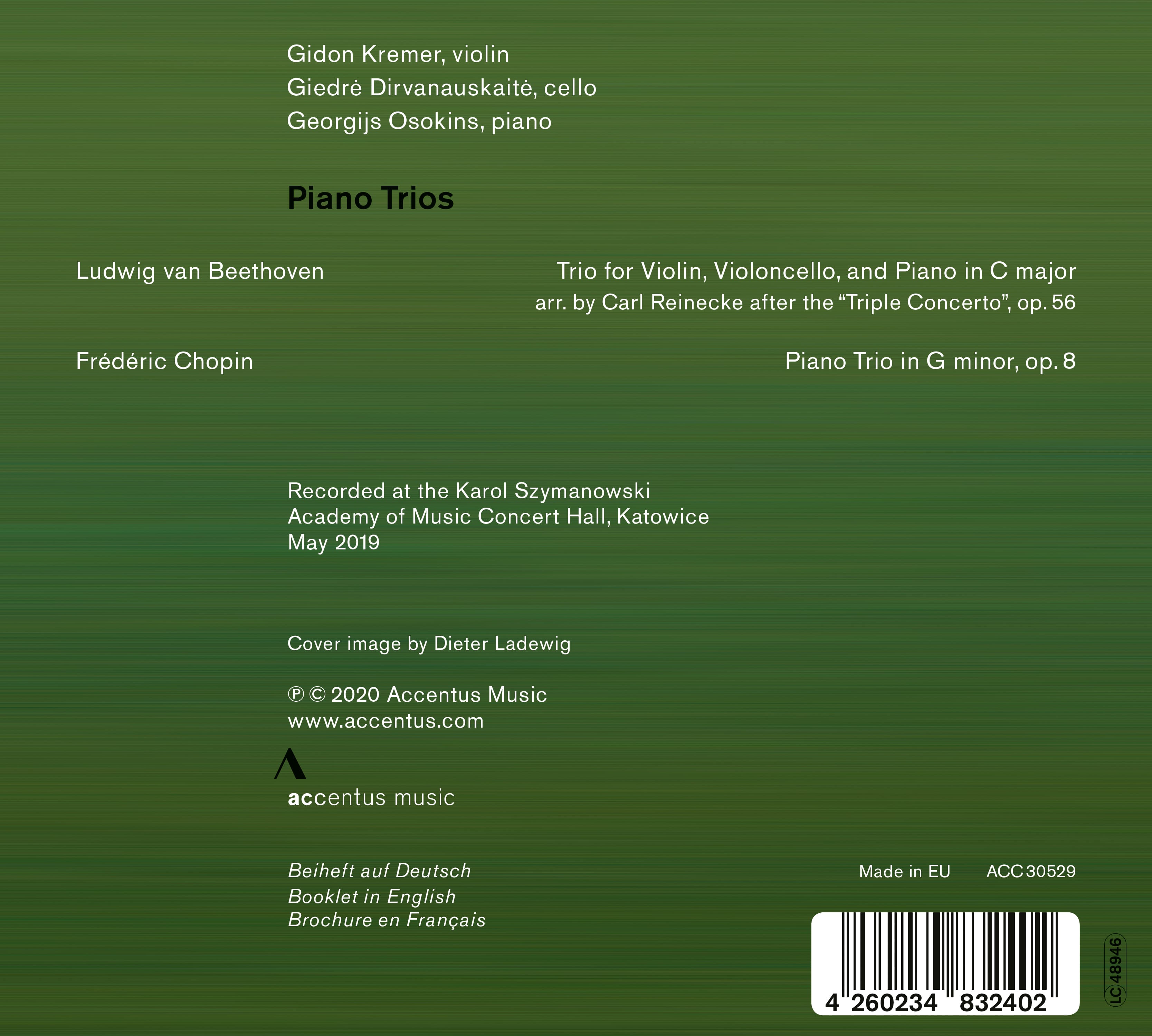 Beethoven & Chopin - Piano Trios - Back Cover