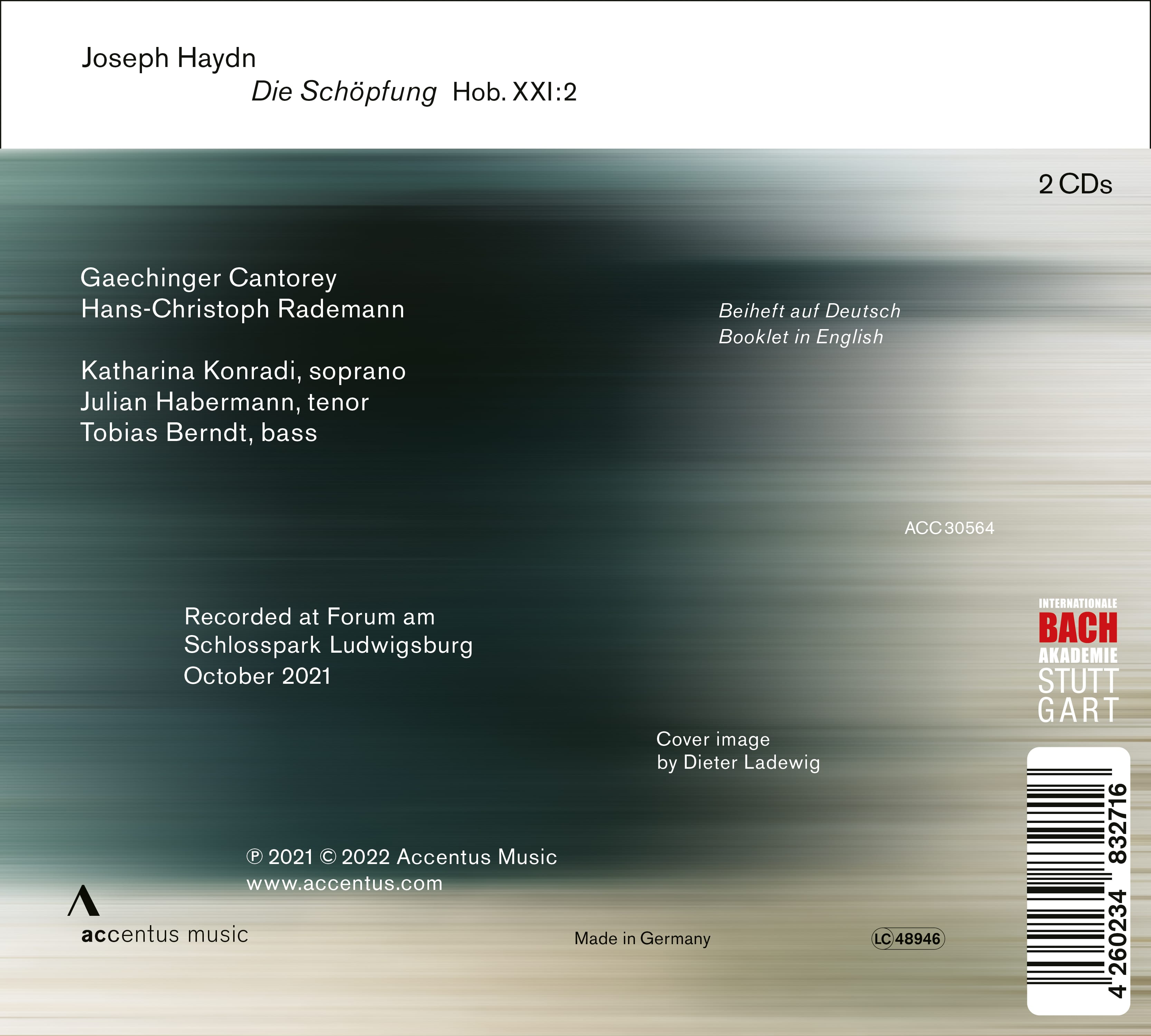 Joseph Haydn: Die Schöpfung, Hob. XXI:2 - Back Cover