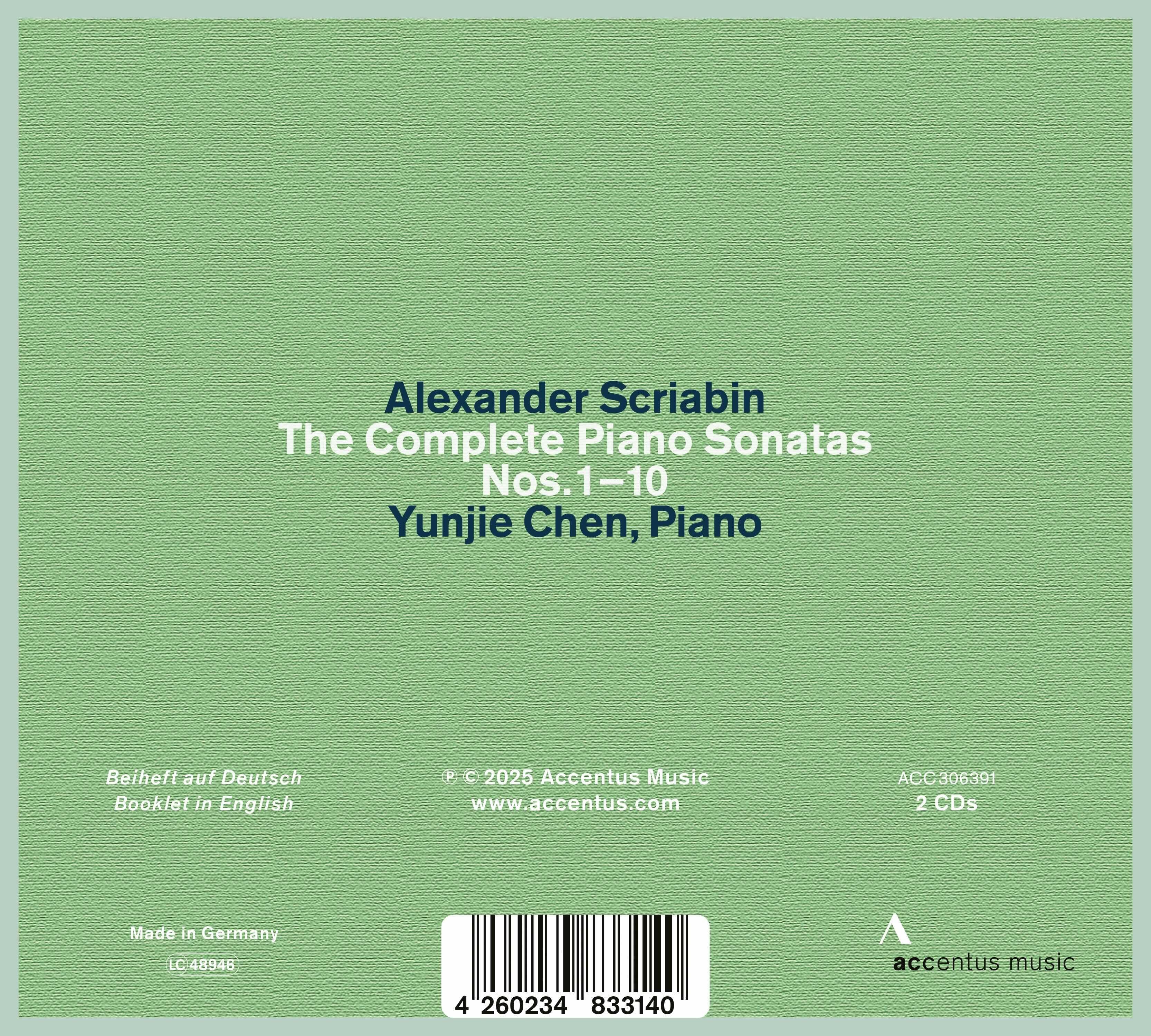 Alexander Scriabin: The Piano Sonatas - Back Cover