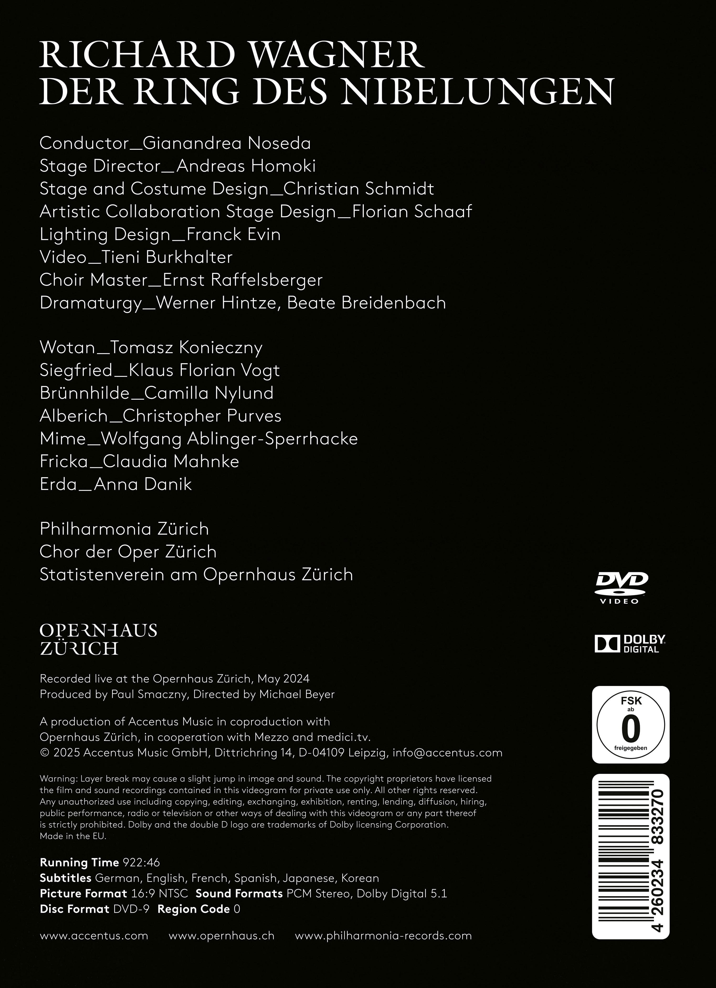 Richard Wagner: Der Ring des Nibelungen - Back Cover